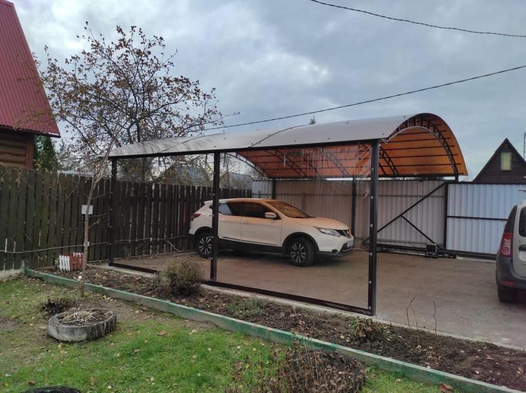 Прозрачные шторы ПВХ для навеса под автомобиль в Туле